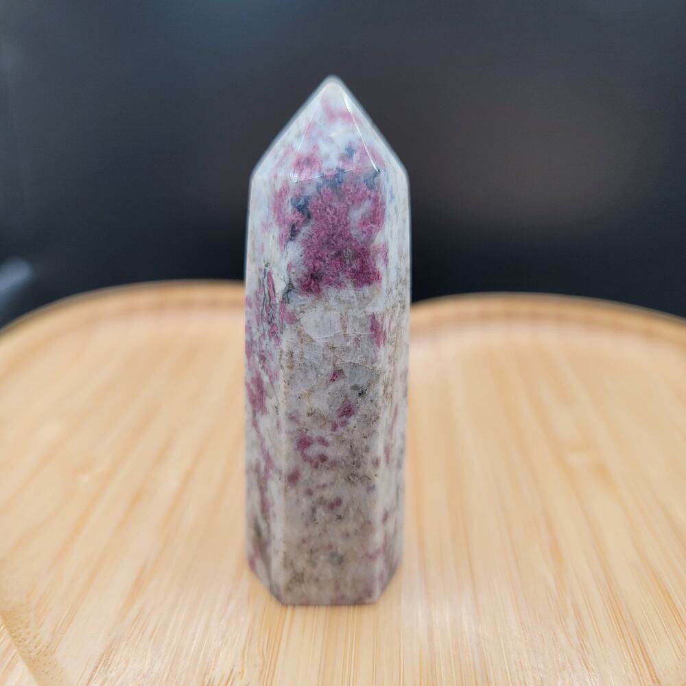 51G Pink Tourmaline Crystal Tower
